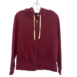Old Navy Maroon Full Zip Hoodie Cotton Blend Size Small‎ Pre-owned